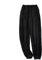 SRZYMJ Jogginghose Herren Baggy Jogginghose Winter Fleece Atmungsaktive Sporthose mit Reißverschlusstasche und Gummizug in der Taille Sportlich Laufhose Outdoor Hosen Für Herren Winter Schwarz XXL