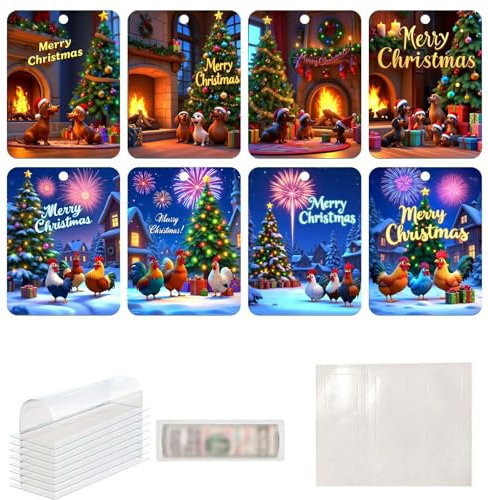 Deko Weihnachten Weihnachtsbaumschmuck Weihnachten Geschenke Weihnachtskugeln PersonalisiertWeihnachts-Banknoten-Clip-Ornamente zum Verschenken von Banknoten und Schecks in bunt mit Kunststoffhülle