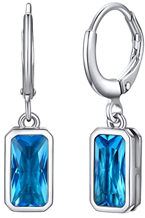 Bestyle Ohrringe Silber 925 Damen 13 Farbsteine Geschenk für Mama Valentinstag Muttertags