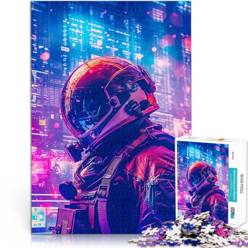 Jigsaw Puzzles 1000 Piece for teenagers Spaceman Astroboy NASA Familienspaß eignet sich ideal als Geschenk für die ganze Familie75x50cm