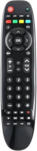 AULCMEET TEL-THS804 telecomando di sostituzione Compatibile con Thomson HD TNTSAT Receiver THS811 THS813 THS815 THS222 THT712 THT 712