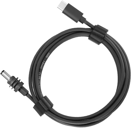 Eujgoov USB C to DC Power Cable, 100W PD Compatible Cable, Smart Voltage Adjustment, High Power Capacity, for Indoor and Outdoor Use