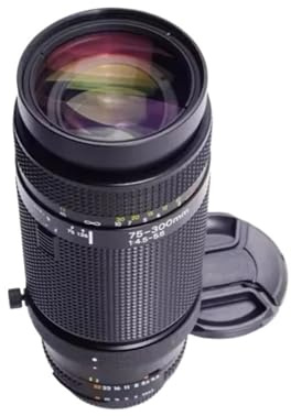 Objetivo AF 75-300mm F4.5-5.6, Compatible con Cámaras Réflex Digitales Nikon D7000 Y D90 con Montura F. Objetivo Zoom Telefoto De 75-300mm F/4.5-5.6.(98New)