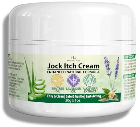 Crème antifongique pour la mycose de l’aine et du pied: Traitement Naturel contre le Pied d’Athlète, les Démangeaisons du Jock, la Teigne 30g