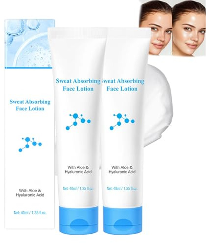 Sweat Absorbing Face Lotion,Stop Face Sweating,Face Antiperspirant And Oil Control Lotion For Skin Natural Deodorant Antiperspirants,To Combat Excessive Sweating With Odor Control (2PC)