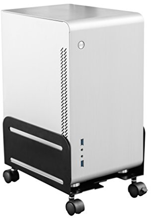 Allcam CPU Holder Mobile PC Computer Floor Stand Trolley w/ 4 casters and Locks (Adjustable Size to accommodate Most ATX Size Cases)
