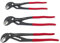 KS Tools - 115.8531 - Lot de 3 pinces multriprises à verouillage 10, 12, 16 - Réglage précis par bouton sur crémaillère