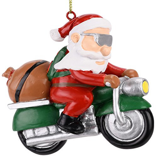 Tree Buddees Biker Weihnachtsmann Motorrad Weihnachtsbaum Ornament