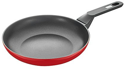 Berndes 6640124 Hot Chili Red Bratpfanne, plastik Edelstahl Aluminium, Rot/Schwarz
