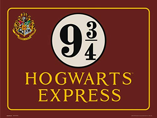 Grupo Erik Print Harry Potter Howgarts Express, Marrón, 30x40 cm
