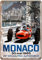 Shunry Monaco Grand Prix Automobile Vintage Plaque Affiche Étain Métal Mur Signe Rétro Décoration pour Bar Café Garage Gaz Station Accueil Club