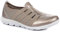 Pavers Women's Breathable Mesh Fashion Trainers in Pewter - Zip Fastening and Stretchy Strap - Perfect for Light Activities and Walking - UK 5 / EU 38