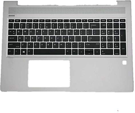 fqparts La Shell Attorno alla Tastiera C Conchiglia & Tastiera for HP ProBook 450 G6 Argento