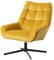Selsey Sherley - Drehsessel mit gesteppten Veloursbezug in Gelb/Eleganter Sessel für Wohnzimmer