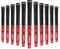 Mile High Life Avid Golfschlägergriffe, 3, 13-teiliges Set, Golfgriffe, Multi-Compound-Gummi-Golfgriff, Standard-Mittelgröße, Jumbo, Rot, 13 Packungen, Standard)