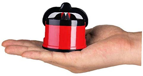 Hotaden Tungsten Steel Sharpener Suction Pad Design Full Body Polished Excellent Quality Kitchen Sharpening Tool(random Style)