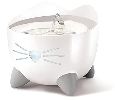 Catit PIXI Katzen-Trinkbrunnen, Fließwasserbrunnen, Edelstahl