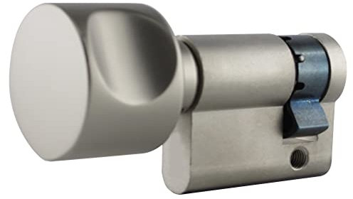 HAFIX Schließzylinder Knauf-Halbzylinder K55/10mm Gleichschließend. Profilzylinder für Türschloss zum Verschließen ohne Schlüssel. Messingzylinder für mehr Sicherheit 55/10mm Knaufschloss Türzylinder.