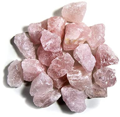DOJA Barcelona | Quarzo Rosa Pietra Grezza | Dimensioni 2-5 cm | 250g | Cristalli Naturali | Quarzo Rosa Pietra Naturale | Cristalloterapia Pietre Curative | Rilassa i Nervi e Migliora l'Autostima