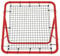 XMTECH Fußball Rebounder Kickback Tor Rückprallwand Netz für ür Übungen, Fußballschuss, Baseball, Basketball Verstellbar,Rot 100 x 100 x 65 cm