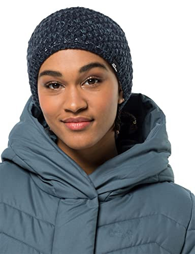 Jack Wolfskin Damen Highloft Knit Headband Women Winter Stirnband, Night Blue, S EU