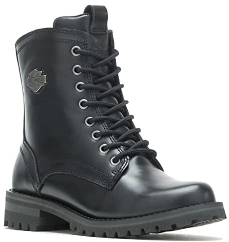 HARLEY-DAVIDSON FOOTWEAR Walsen - Stivali da moto in pizzo da donna, nero, 36 EU