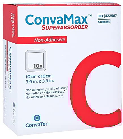 CONVAMAX SUPERABSORBER Non Adesivo 10X10CM - Confezione da 10