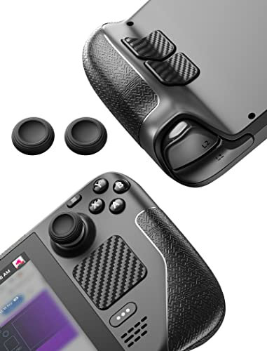 Conjunto de Pegatinas JSAUX Compatible con Steam Deck/Steam Deck OLED, Pegatinas Antideslizantes para Steam Deck, Protector de Touchpad para Steam Deck, Tapas para Joysticks de Steam Deck