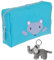 Kulturtasche Kinder Mädchen Jungen Kulturbeutel Tiere Beautycase Tasche Reise Pouch klein Elephant Kids Washbag +e (Igel Türkis 354)