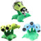 Laruokivi 3pcs Gatling Peashooter & Snow Threepeater & Green Threepeater Plush Toys Set Plants Fruit Soft Stuffed Doll Gift