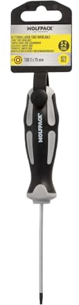 WOLFPACK LINEA PROFESIONAL Destornillador Torx Acero S2 Mango TPR Bimaterial T08 Ø 3,0 x 75 mm