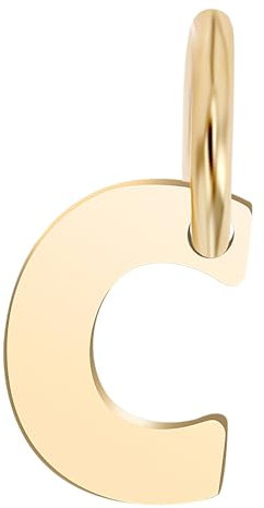 Akzent Golden Initials Unisex-Kettenanhänger Buchstabe 375er 9 Karat Gold 5510073 (C)