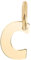 Akzent Golden Initials Unisex-Kettenanhänger Buchstabe 375er 9 Karat Gold 5510073 (C)