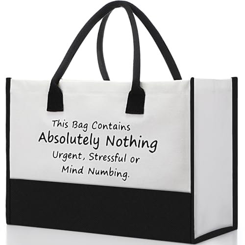Huhumy Geschenktasche zum Ruhestand für Frauen zum Ruhestand aus Segeltuch, Wertschätzungsgeschenk für Frauen, Lehrer, Mitarbeiter, Krankenschwestern, Abschiedsgeschenk für Kollegen, Freunde, Chef,