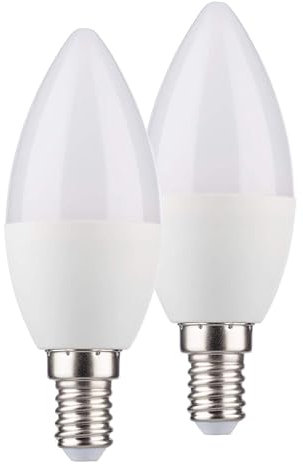 NCC-Licht 2 x LED Leuchtmittel Kerzen 3,4W = 25W E14 matt 250lm warmweiß 2700K