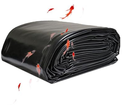HDPE-Teichfolie 1x1/2x3/4x5/6x6/10x12m 0,12 Mm Teichfolien Für Außenteiche, Teichfolie Für Fische, Koi, Wassergarten, Wasserfall, Brunnen, Einfaches Schneiden (Size : 2x9m/7x29ft)