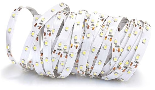 KOLORENO LED-Streifen - Edle Beleuchtung - Widerstandsfähig gegen Verschleißerscheinungen - Vielseitig einsetzbar - 12V LED-Streifen - 3528-300LED - 5mx8mm - IP20 Gelb