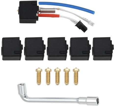 VGOL 1 Set 3D-Drucker-Hotend-Kit Kompatibel mit Anycubic Kobra 2 Kobra 2 Neo Kobra 2 Pro Kobra 2 Plus Kobra 2 Max Hochgeschwindigkeits-3D-Drucker mit 5 Düsen Und 5 Silikonsocken.