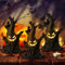 BORDEAG Halloween Deko Geister Baumstumpf mit LED Licht, 3 Stück Halloween Deko Licht, Halloween LED Geister Baumstumpf, Geister Laterne Kerze Lampe für Halloween Indoor Decor