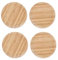 Giyofom 4 PCS Wine Glass Covers Wood Drinking Glass Lids to Keep Bugs Out Wood Water Glass Toppers Keeps Debris and Dust