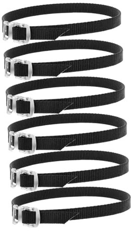 KITANDOVE 6stücke Teiliges Von Professionellen Pedalriemen Mit Verstellbaren Anti-rutsch-Clips Für Fahrräder Bequem Und Langlebig Für Heimtrainer Und Trekking-räder