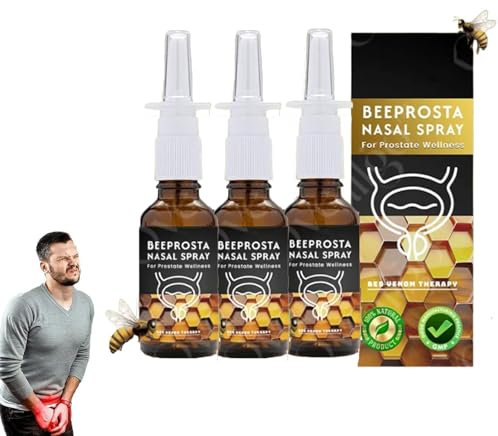 BeeProsta Nasenspray für die Prostatagesundheit, natürliche Linderung von Beschwerden bei männlicher Prostatitis (3PCS)