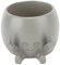 Alomejor Pot de Plante en Résine, Figurine Amusante, avec Doigt du Milieu, Pot de Jardinière Succulent Décoratif pour Chambre à Coucher, Bureau, Patio (Gray)