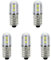 GutReise E10 LED Bombilla,5 PCS 12V Blanco Frío Lámpara 1W 100LM 6500k, Miniatura Tornillo Bombillas de Repuesto (Blanco Frío, 12V)