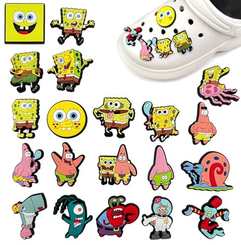 FORDJA Cartoon Schuhdekoration Schuh Anhänger, Schuh Charms, Schuhanstecker, Einzigartige Schuh-Accessoires, Geeignet für Kinder und Erwachsene (20PCS)