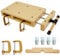 Tragbare Hobelbank Mobile Werkbank Kleine mit schraubstock Holz, Werkbank Klappbar Tragbar spanntisch Holzwerkbank Geeignet zum Schnitzen, Schneiden, Klemmen, Hobeln (46,5 × 28 × 7 cm)