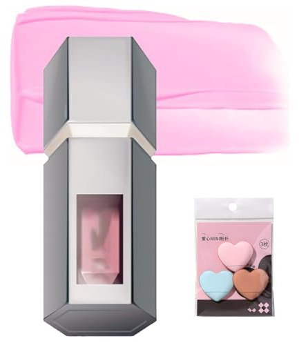 Aztk Jelly Color Liquid Blush Jc04, 2025 2-in-1 Kontur Make-up-Rouge Wasserfestes Blush Filter - Flüssigrouge Ganztägige Highlight-Kontur Mit Mini-Puderquaste(JC02 Blueberry)