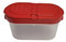 Tupperware Würzling Salz- und Pfefferstreuer ideal für Auto, Büro, Camping & Unterwegs - Mini Salzstreuer Gewürze (Gewürzzwerg rot 120ml)