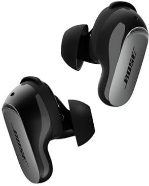 Bose Novedad Auriculares de botón QC Ultra Bluetooth (2.ª Gen), Auriculares de botón inalámbricos con cancelación de Ruido, hasta 6h de batería, IPX4, Audio inmersivo, Graves Profundos, Negro