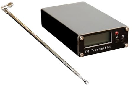 Gitohoni Frecuencias Modulación Transmisor de transmisión Pantalla 5V Interfaz USB Tipo C, Estación estéreo de Radio de Largo Alcance